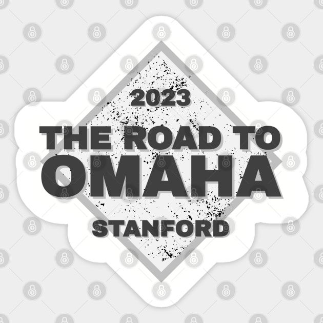 Stanford Road To Omaha College Baseball 2023 Sticker by Designedby-E